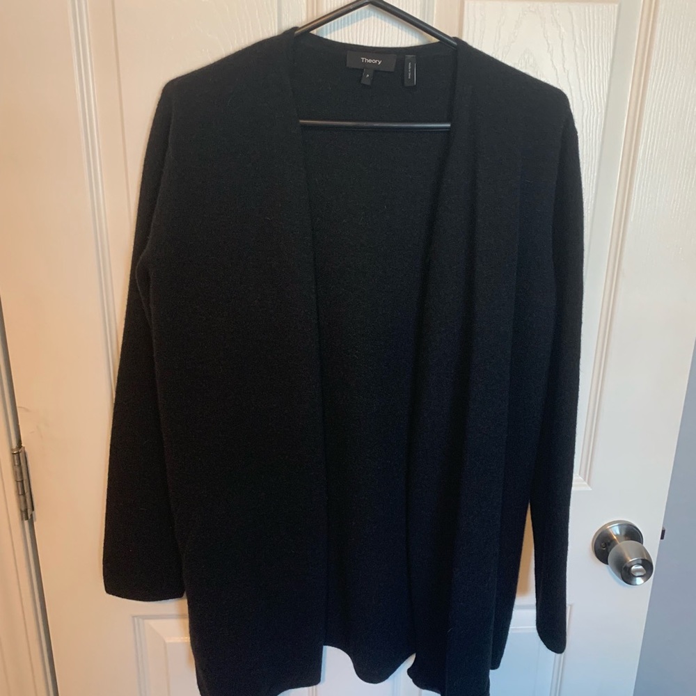 NWOT Theory wool/angora blend open sweater
